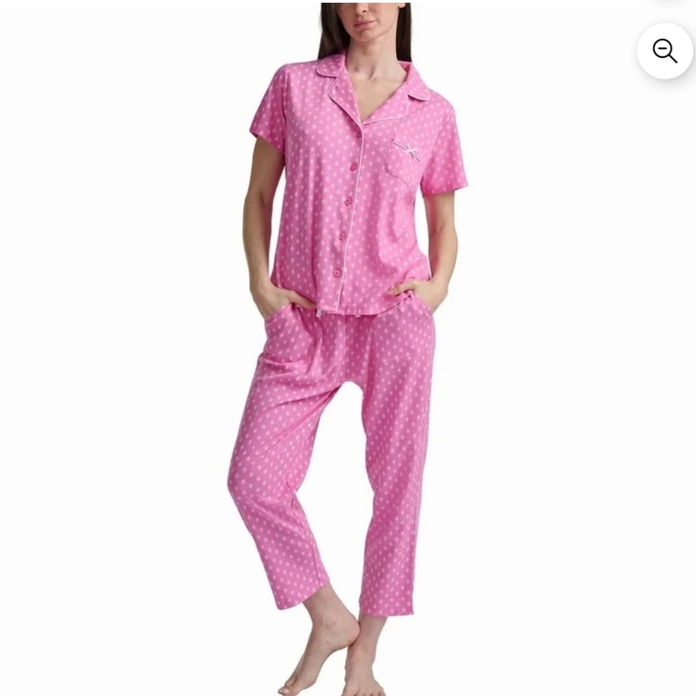Karen Neuburger Pink Dot Pajama Set